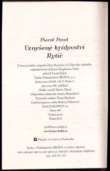 Pierre Pevel: Vznešené království