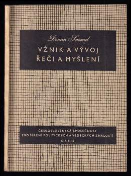 Domin Svorad: Vznik a vývoj řeči a myšlení
