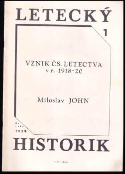 Vznik čs. letectva v r. 1918-1920