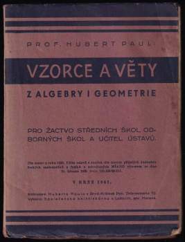 Vzorce a věty z algebry i geometrie