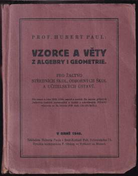 Vzorce a věty z algebry i geometrie
