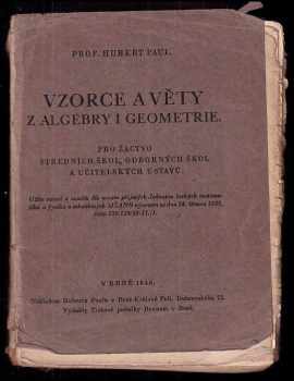 Vzorce a věty z algebry i geometrie