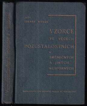 Vzorce ve věcech pozůstalostních, směnečných a jiných nesporných