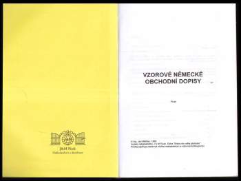 Jan Měšťan: Vzorové německé obchodní dopisy