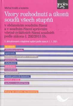 Vzory rozhodnutí a úkonů soudů všech stupňů