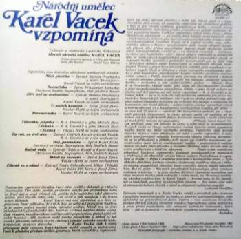 Karel Vacek: Vzpomíná