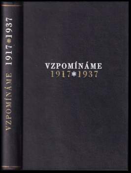 Vzpomínáme 1917-1937