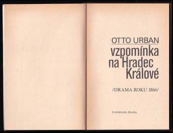 Otto Urban: Vzpomínka na Hradec Králové
