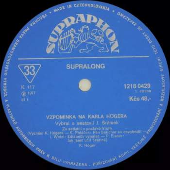 Karel Höger: Vzpomínka Na Karla Högera