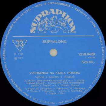 Karel Höger: Vzpomínka Na Karla Högera