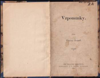 Vincenc Brandl: Vzpomínky