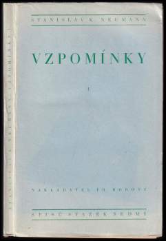 Stanislav Kostka Neumann: Vzpomínky