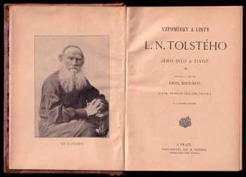 Lev Nikolajevič Tolstoj: Vzpomínky a listy L.N. Tolstého