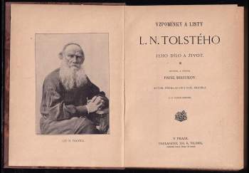 Lev Nikolajevič Tolstoj: Vzpomínky a listy L.N. Tolstého