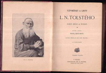 Lev Nikolajevič Tolstoj: Vzpomínky a listy L.N. Tolstého