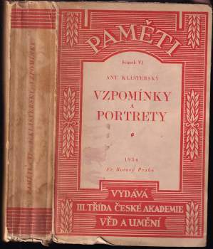 Antonín Klášterský: Vzpomínky a portrety