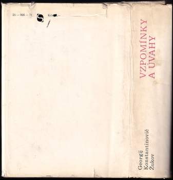 Georgij Konstantinovič Žukov: Vzpomínky a úvahy