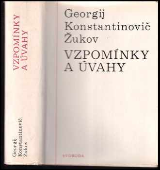 Georgij Konstantinovič Žukov: Vzpomínky a úvahy
