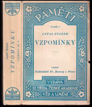 Antal Stašek: Vzpomínky