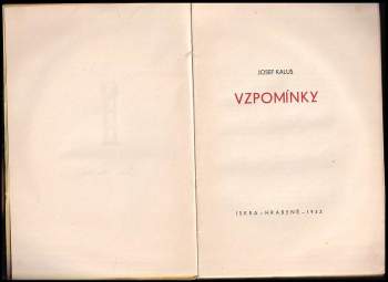 Josef Kalus: Vzpomínky