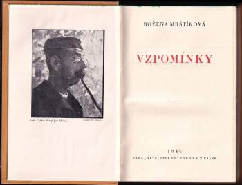 Božena Mrštíková: Vzpomínky