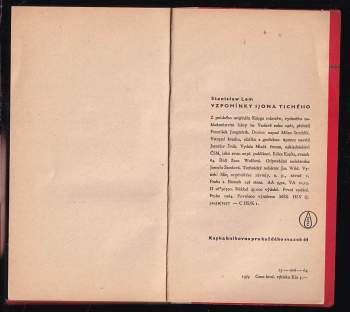 Stanislaw Lem: Vzpomínky Ijona Tichého