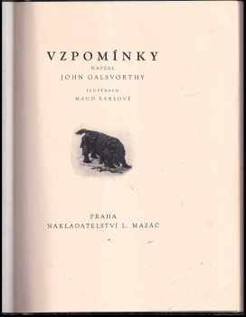 John Galsworthy: Vzpomínky