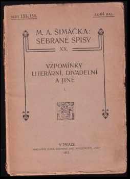 Matěj Anastasia Šimáček: Sešity 153 - 161