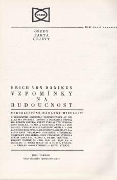 Erich von Däniken: Vzpomínky na budoucnost