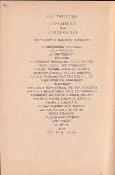 Erich von Däniken: Vzpomínky na budoucnost