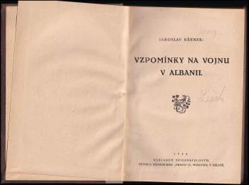 Jaroslav Křenek: Vzpomínky na vojnu v Albanii