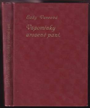 Vane: Vzpomínky urozené paní