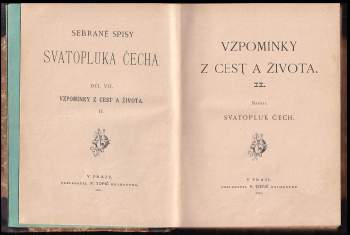 Svatopluk Čech: Vzpomínky z cest a života