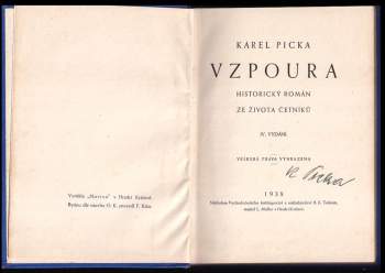 Karel Picka: Vzpoura