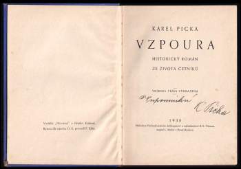 Karel Picka: Vzpoura