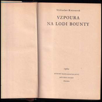 Vítězslav Kocourek: Vzpoura na lodi Bounty