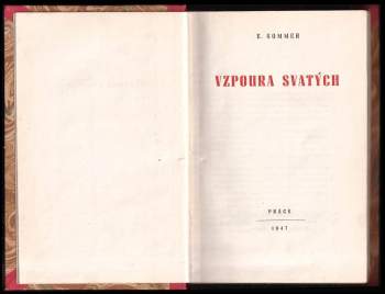 Ernst Sommer: Vzpoura svatých