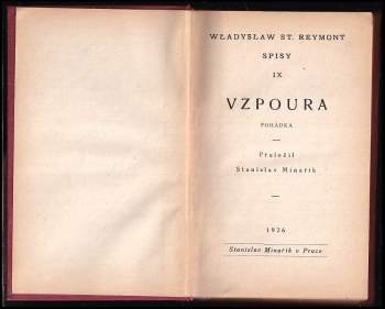 Władysław Stanisław Reymont: Vzpoura