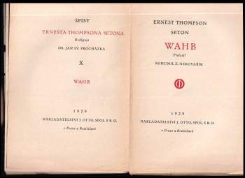 Ernest Thompson Seton: Wahb
