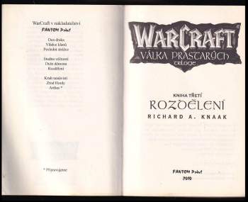 Richard Alen Knaak: WarCraft - Válka prastarých