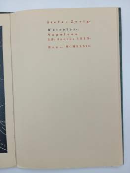 Stefan Zweig: Waterloo