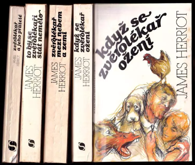 4x JAMES HERRIOT - Když se zvěrolékař ožení + Zvěrolékař mezi nebem a zemí + To by se zvěrolékaři stát nemělo + Zvěrolékař a jeho přátelé