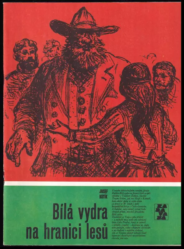 Bílá vydra na hranici lesů