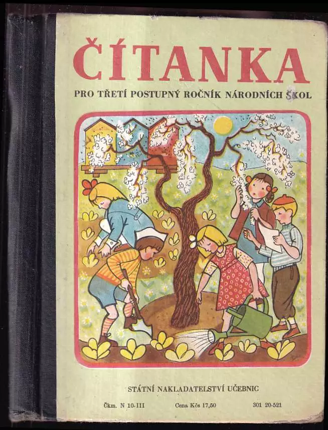 Čítanka pro 3 postupný ročník národních škol.