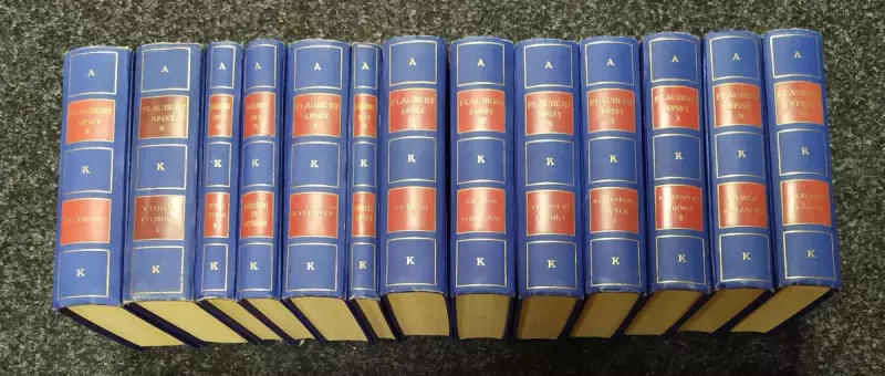 Flaubert Spisy II - XII  Salammbo, Citová výchova, Pokušení sv. Antonína, Kandidát, Prosté srdce, Na pensi, Krajem a pobřežím, Cestovní deníky, Koresp