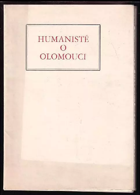 Humanisté o Olomouci - signovaná rytina C. Boudy
