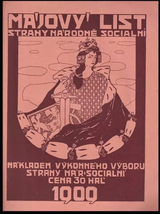Májový list strany národně sociální 1909