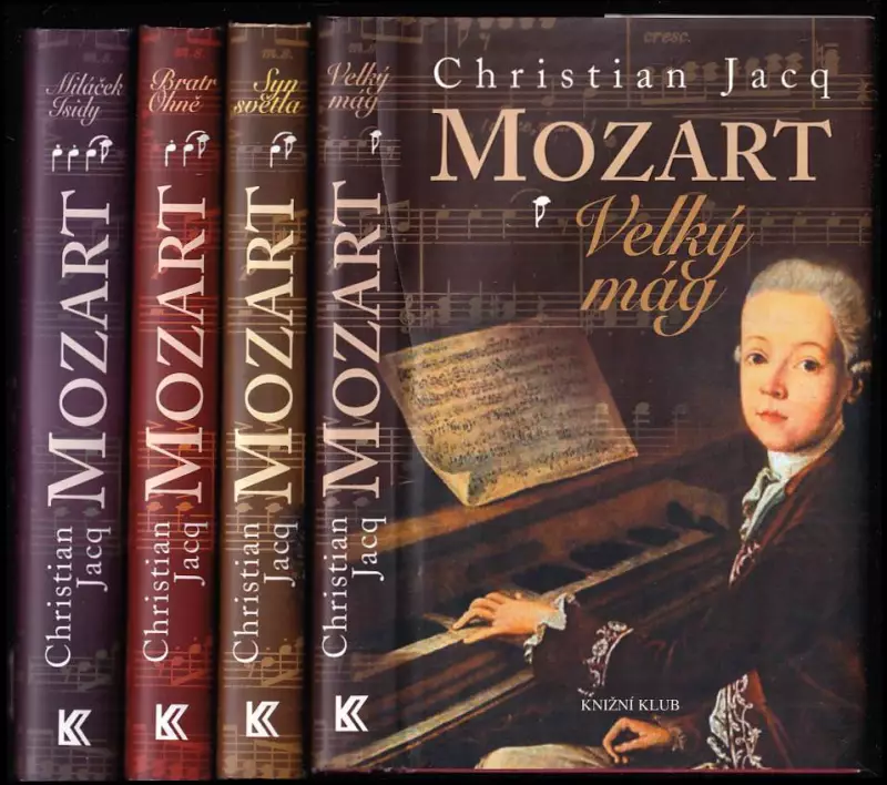 Mozart 1 - 4 - KOMPLET - Velký mág. + Syn světla + Bratr ohně + Miláček Isidy