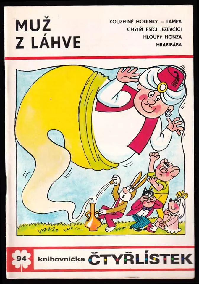 Muž z láhve - obrázkové příběhy - Čtyřlístek 94