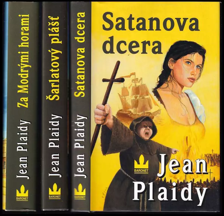Romány jako Jean Plaidy KOMPLET (Za Modrými horami + Šarlatový plášť + Satanova dcera)